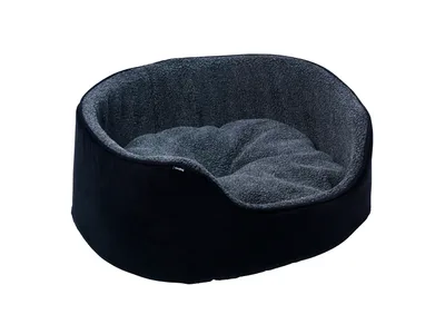Sherpa Hundbädd Med Hög Kant Svart M