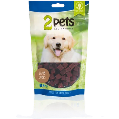 2pets Dogsnack Lamb Cubes 100 g
