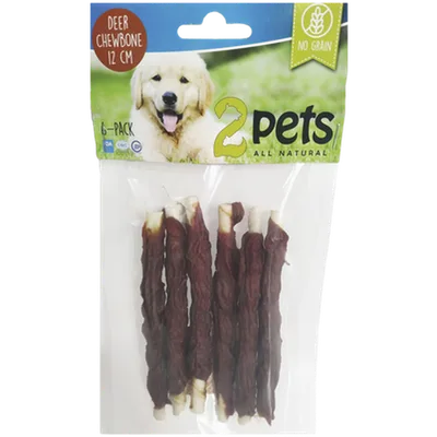 2pets Dogsnack Deer Chewbone 28cm/3st