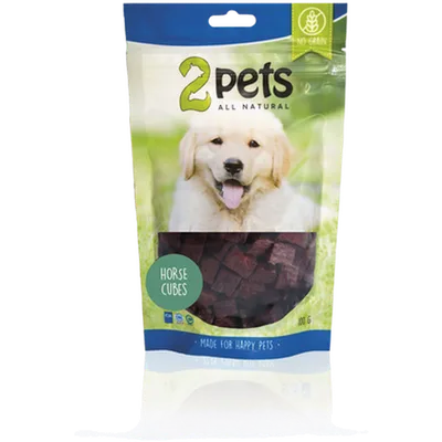 2pets Dogsnack Horse Cubes 400 g