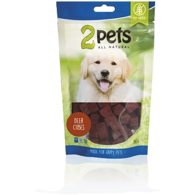 2pets Dogsnack Deer Cubes 100 g