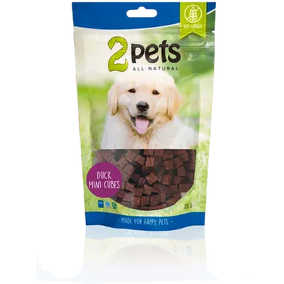 2pets Dogsnack MiniCubes Duck 400 g
