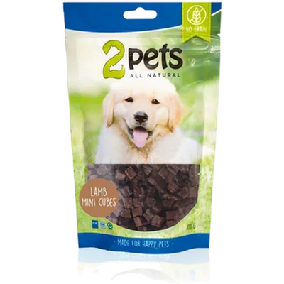 2pets Dogsnack MiniCubes Lamb 400 g
