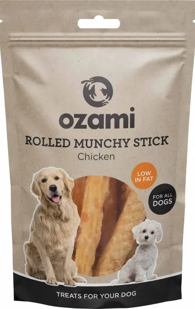 Hundgodis OZAMI Rolled Munchy Stick Chicken