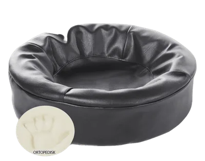 Hundbädd Bia Bed Ortho rund svart 50cm