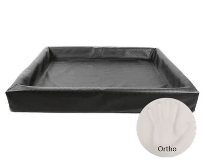 BiaBed Biabädd Ortho Svart Square Nr 7 - 100 x 120 cm