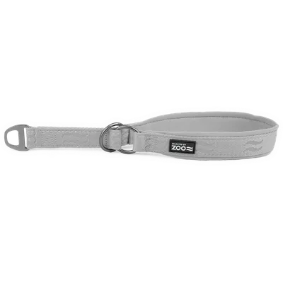 Selected by ZOO Hundhalsband Rufus halvstryp 25 mm x 45-55 cm Grå
