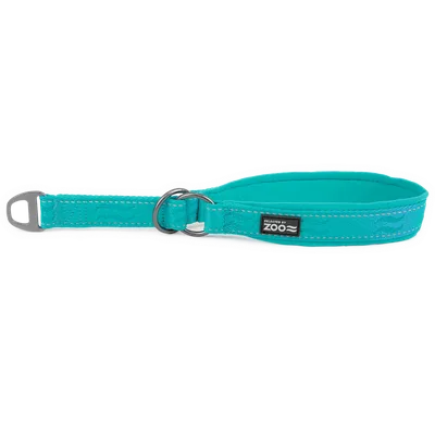 Selected by ZOO Hundhalsband Rufus halvstryp 25 mm x 45-55 cm Turkos