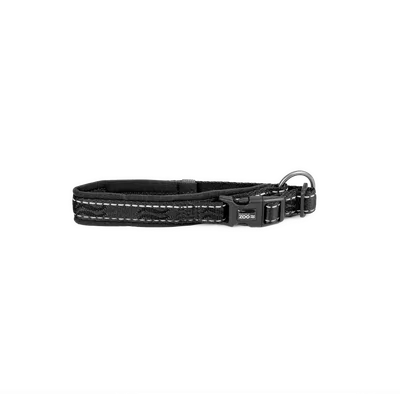 Selected by ZOO Hundhalsband Rufus vadderat ställbart 15 mm x 25-35 cm Svart