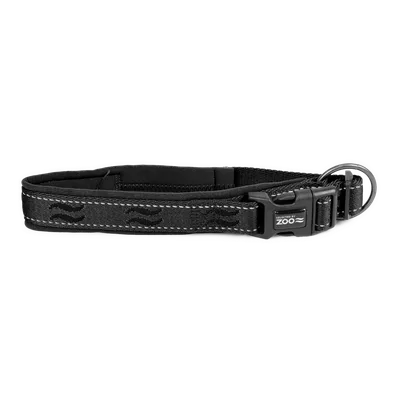 Selected by ZOO Hundhalsband Rufus vadderat ställbart 25 mm x 40-50 cm Svart