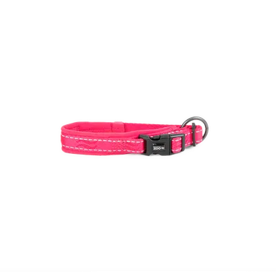 Selected by ZOO Hundhalsband Rufus vadderat ställbart 15 mm x 20-30 cm Rosa
