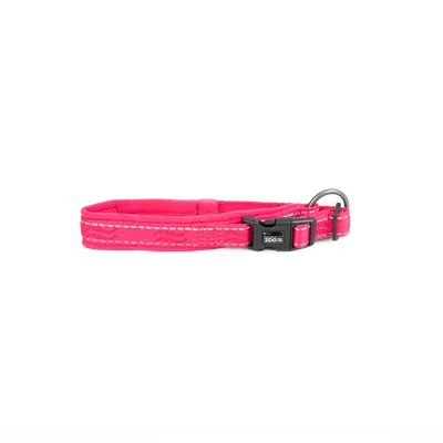 Selected by ZOO Hundhalsband Rufus vadderat ställbart 15 mm x 25-35 cm Rosa