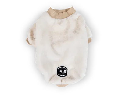 Gustaf och Evita Sherpatröja ComfortCuddle, 30cm, Benvit