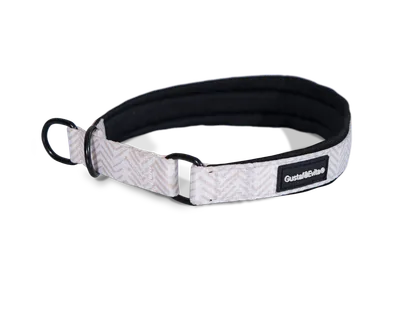 Gustaf och Evita Hundhalsband Chicish halvstryp XS, 15mm x 30-40cm Mönstrad