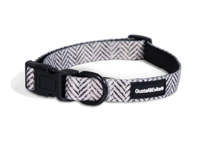 Gustaf och Evita Hundhalsband Modish ställbart XXS, 15mm x 22-30cm Mönstrad