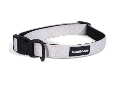 Gustaf och Evita Hundhalsband Chicish ställbart XXS, 15mm x 22-30cm Mönstrad