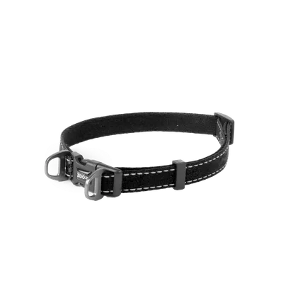 Selected by ZOO Hundhalsband Rufus ställbart, 15mmx35-50cm, Svart