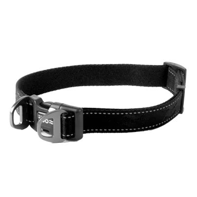 Selected by ZOO Hundhalsband Rufus ställbart, 25mmx38-66cm, Svart