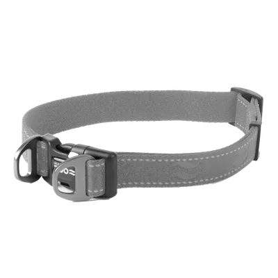Selected by ZOO Hundhalsband Rufus ställbart, 25mmx38-66cm, Grå