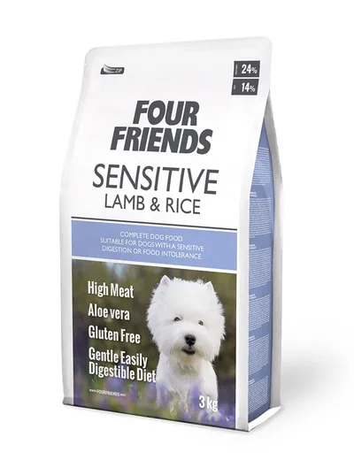 FourFriends Sensitive Lamb & Rice Torrfoder Hund 3 kg