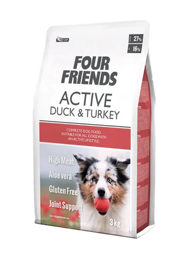 Active Duck & Turkey Torrfoder för hund 3kg