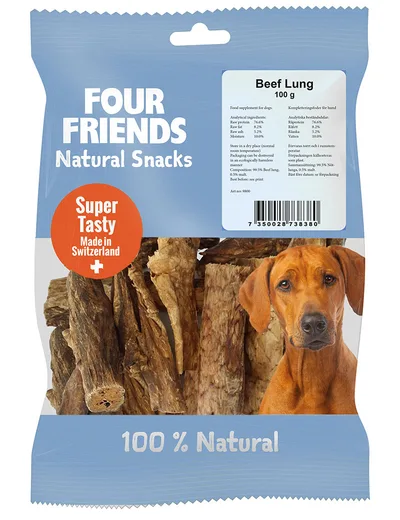 FourFriends Dog Natural Snack Beef Lung
