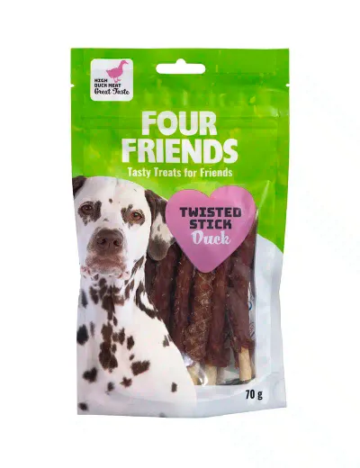 Hundtugg FourFriends Twisted Stick duck 12,5cm 7-p