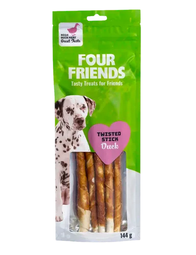 Hundtugg FourFriends Twisted Stick duck 25cm 5-p