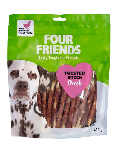 Hundtugg FourFriends Twisted Stick duck 12,5cm 40-p