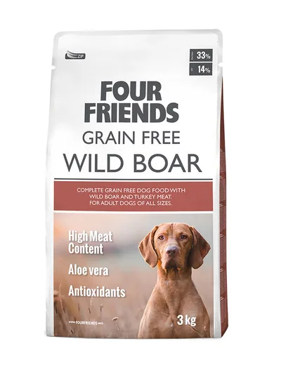 FourFriends Dog Grain Free Wild Boar 3 kg