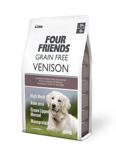 FourFriends Dog Grain Free Venison - 3 kg