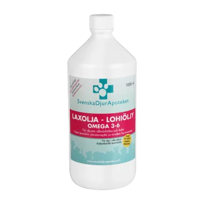 Svenska Djurapoteket Laxolja hund och katt 1000 ml + Pump
