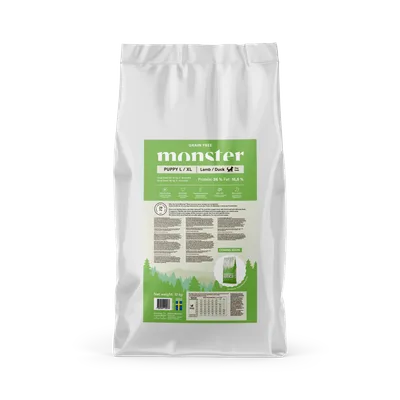 Monster Dog Grain Free Puppy L/XL Lamb/Duck