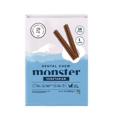 Hundtugg Monster Dental Chew vegetarian L 28-p