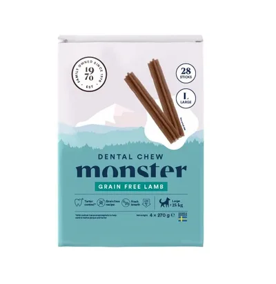 Hundtugg Monster Dental Chew grainfree lamb L 28-p