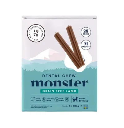 Hundtugg Monster Dental Chew grainfree lamb M 28-p