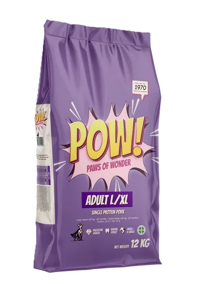 POW! Dog Adult Large/X-Large Pork