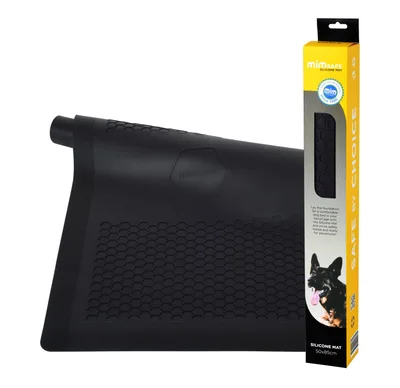 MimSafe Silicone Mat - Silikonmatta Black 85 x 50 cm