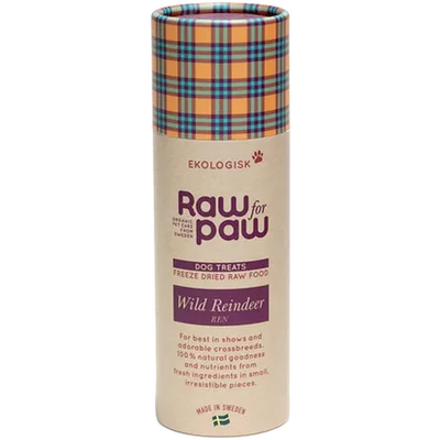 Raw for Paw Dog Treats Wild Reindeer 45 g