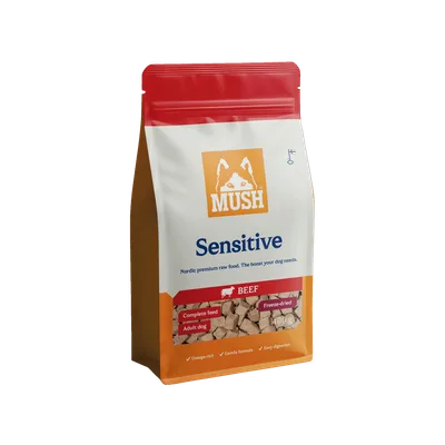 Mush Sensitive Frystorkat Nöt 400 g