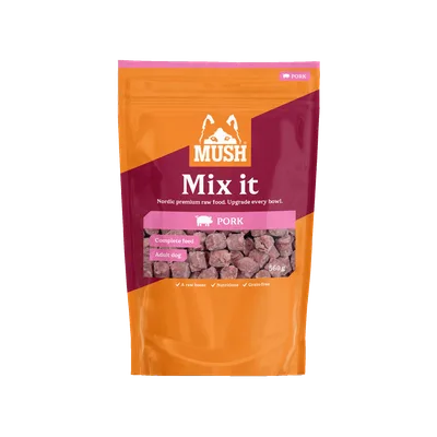 Mush Mix it Frozen Pork Färskfoder till Hund 560 g