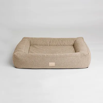 Box Bed Hundbädd Beige L