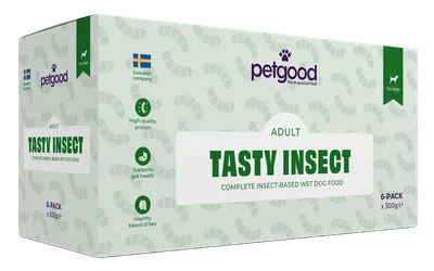 Petgood Adult Våtfoder till Hund med Insektsprotein  6x300g