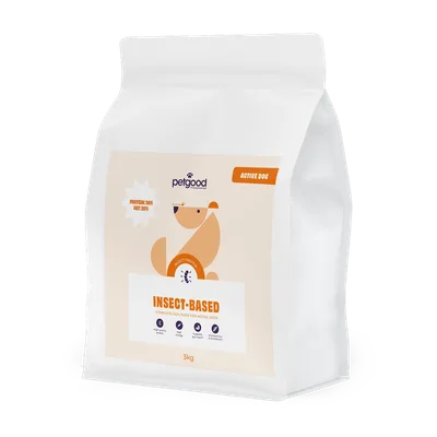 Petgood Insektsbaserat hundfoder Active dog 3 kg