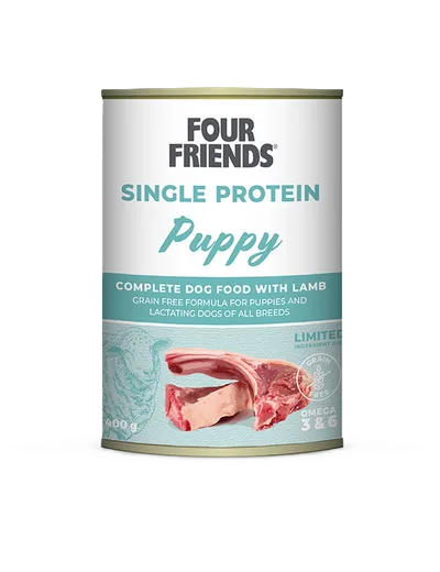 FourFriends Dog Single Protein Puppy Lamb Våtfoder till Valp 400 g