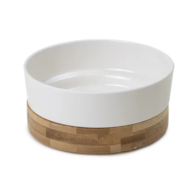 Selected by ZOO Matskål Bamboo Vit S/M 240ml 11x4cm