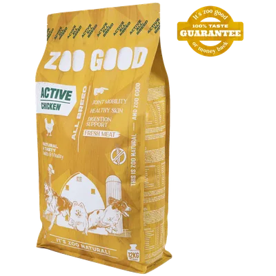 ZOO GOOD Dog Chicken Active Adult All Breed 12 kg