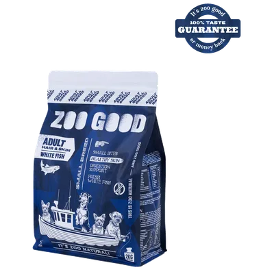 ZOO GOOD Dog White Fish Skin & Hair Small Breed 2 kg