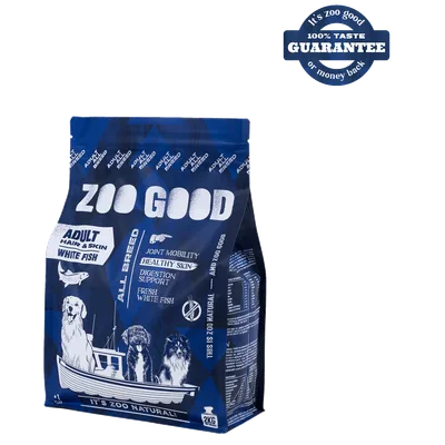 ZOO GOOD Dog White Fish Skin & Hair Adult All Breed 2 kg