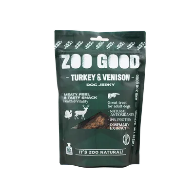 ZOO GOOD Dog Jerky - Turkey & Venison 80 g
